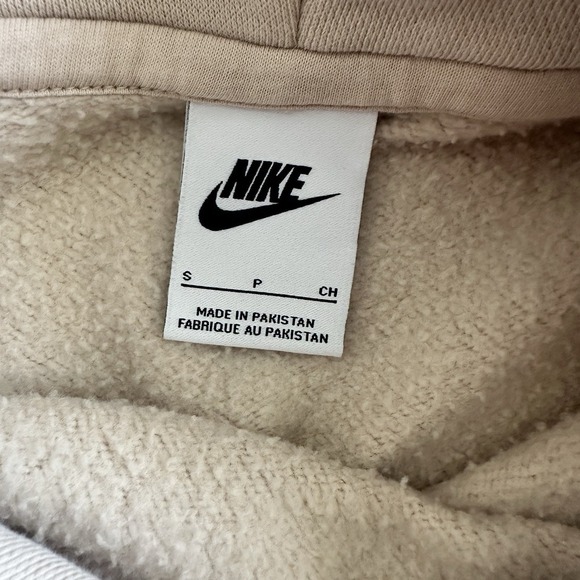 Nike Center Swoosh Hoodie Womens Small Oversized Orewood Fleece Phoenix - Picture 3 of 11